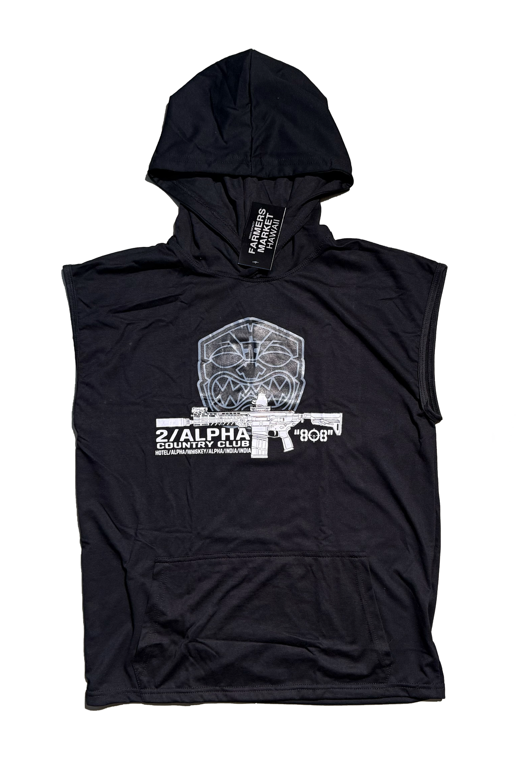 TWO ALPHA SLEEVELESS T-SHIRT