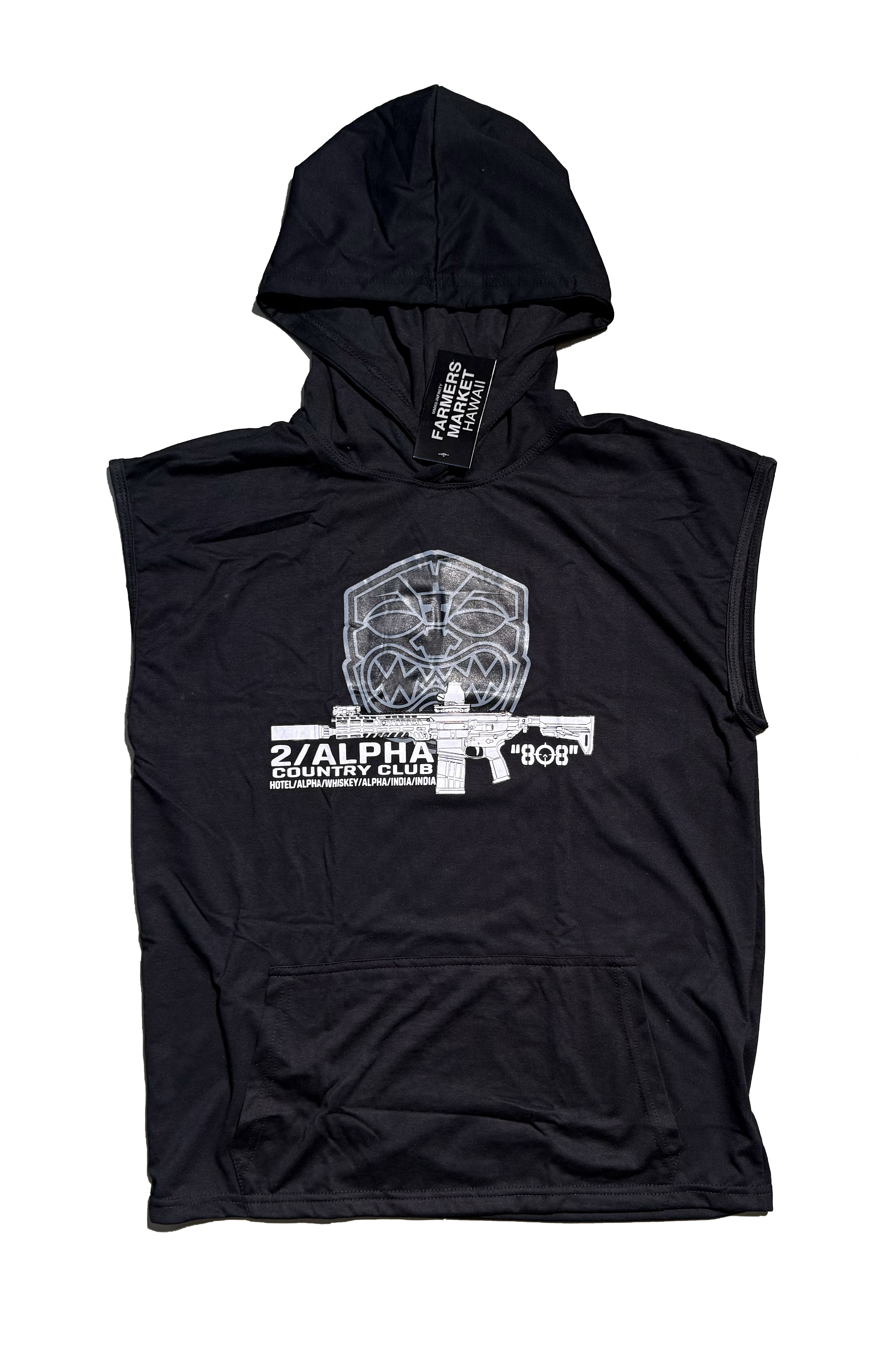 TWO ALPHA SLEEVELESS T-SHIRT