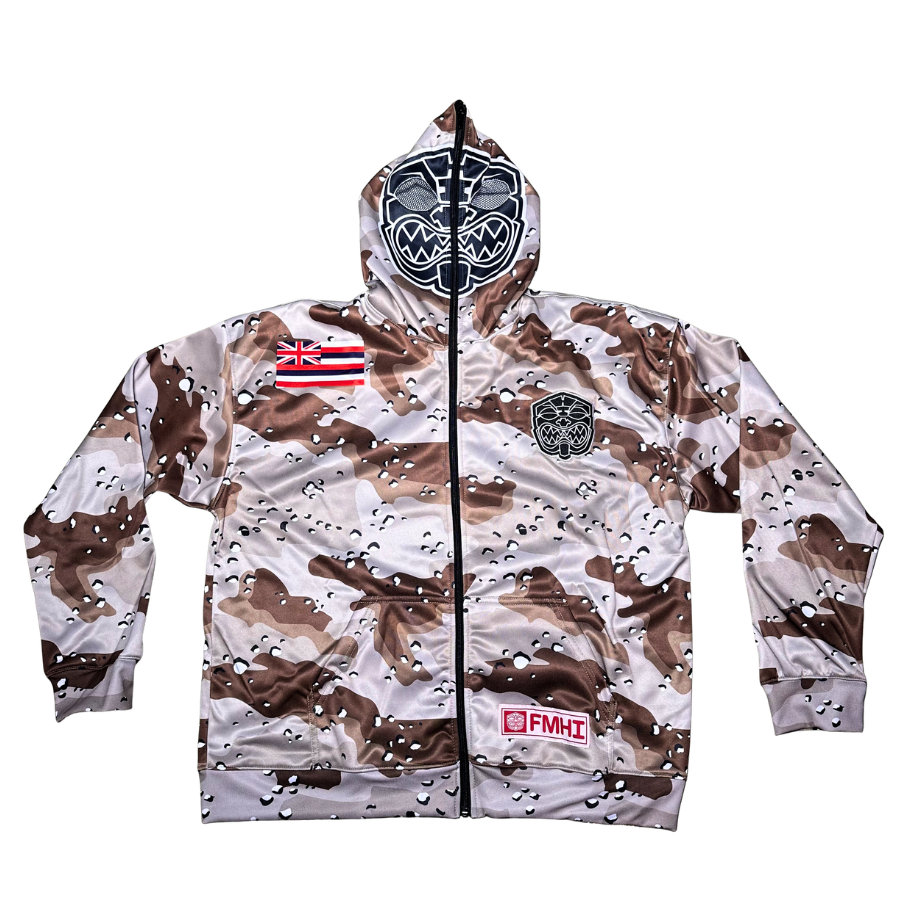 Chocolate Chip Camo Zip-Up Hoodie – FARMERS MARKET HAWAII