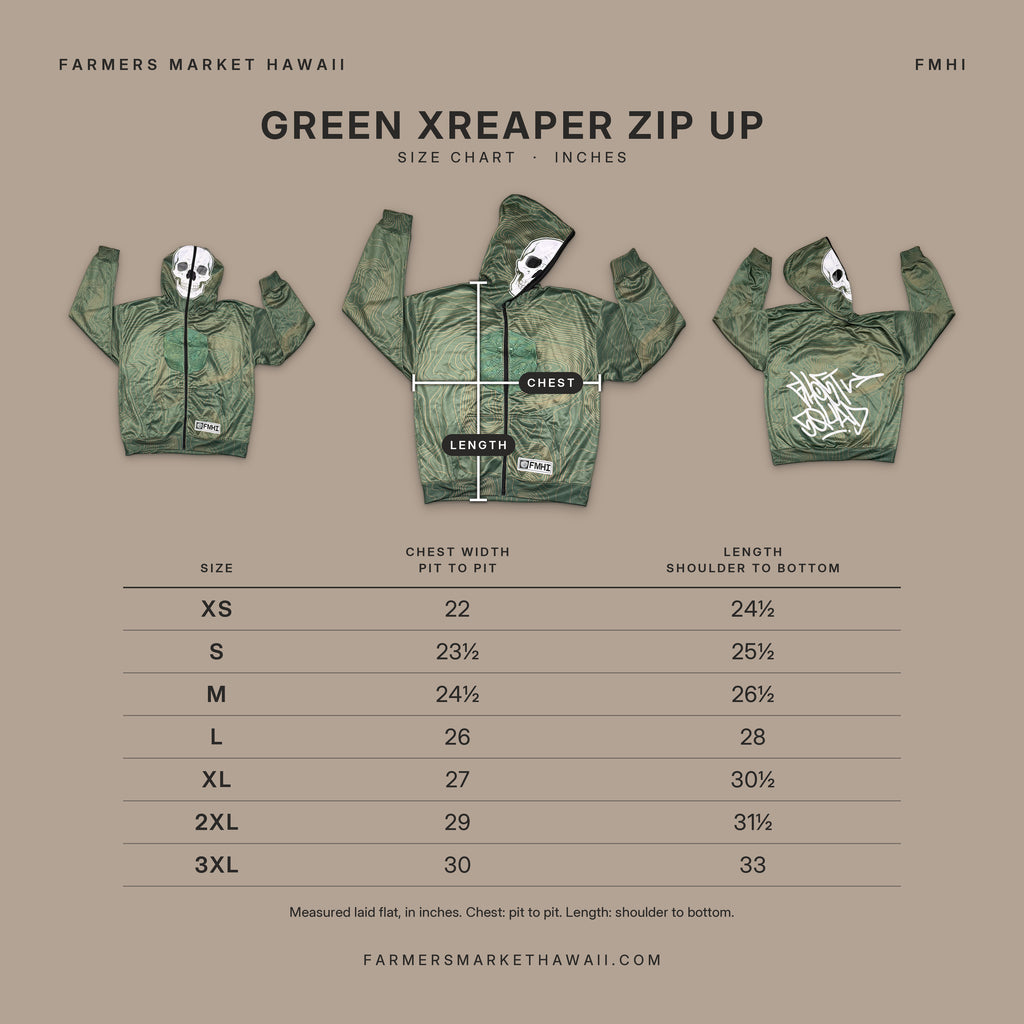 GREEN XREAPER ZIP-UP