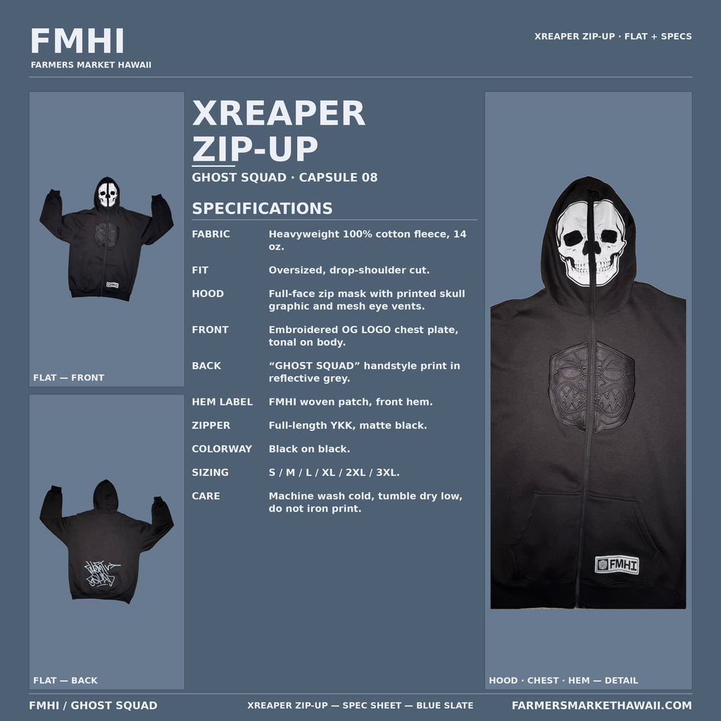 XREAPER HOODED ZIP UP