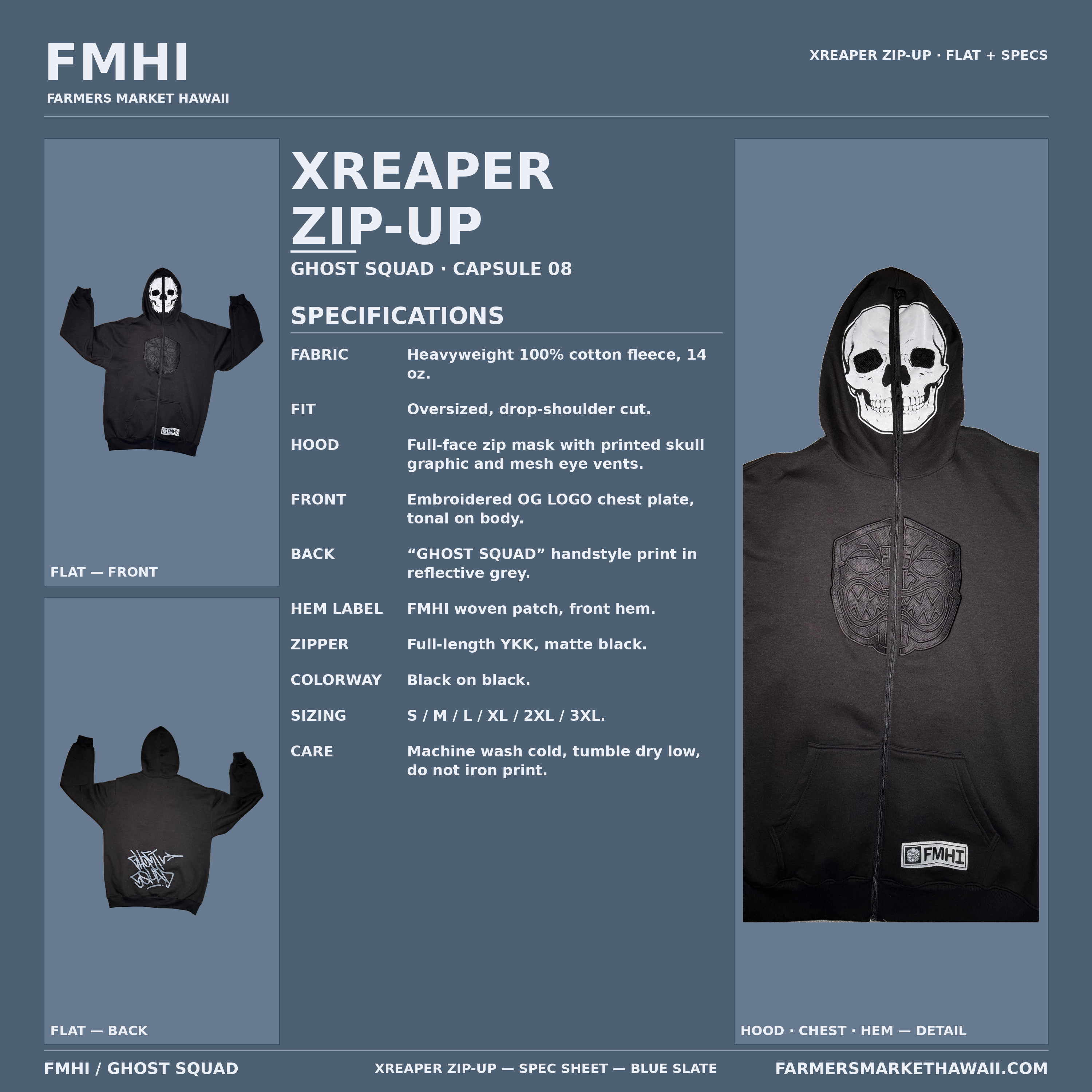 XREAPER HOODED ZIP UP
