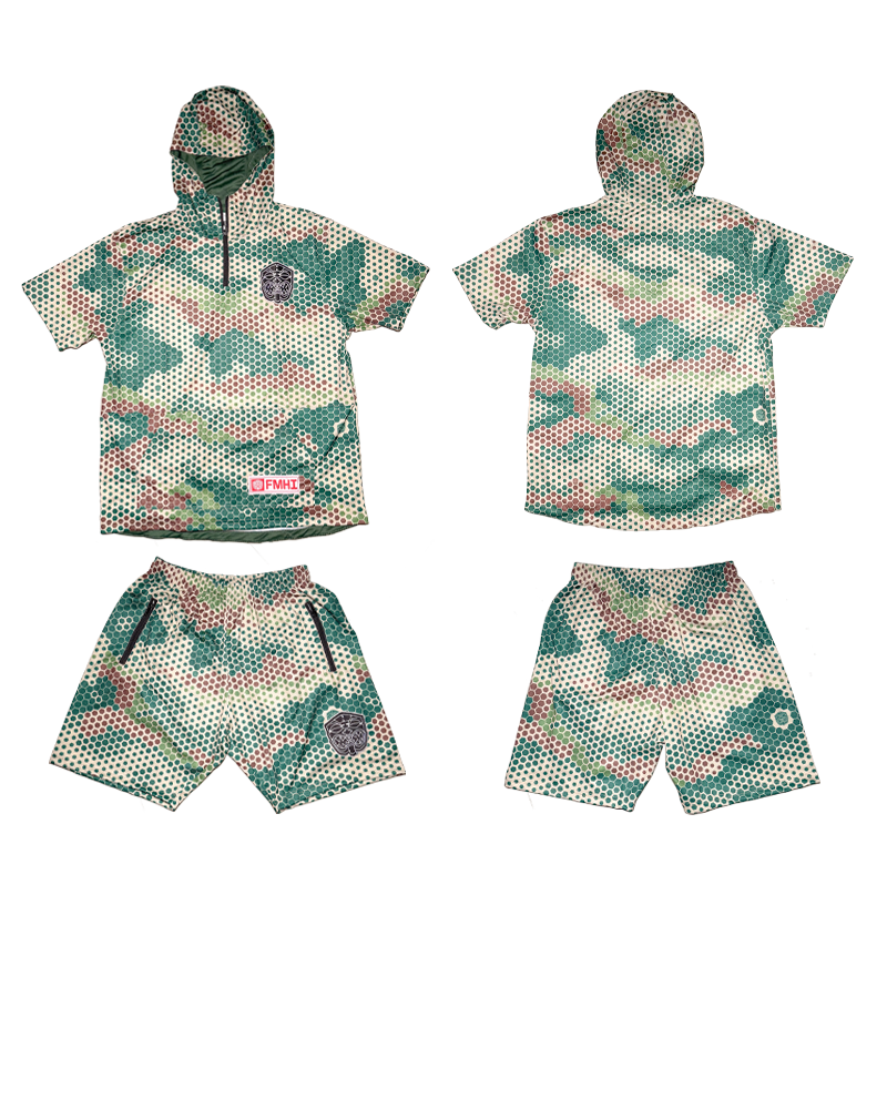 GREEN HEXAGON RUNNER SET- (GREEN)