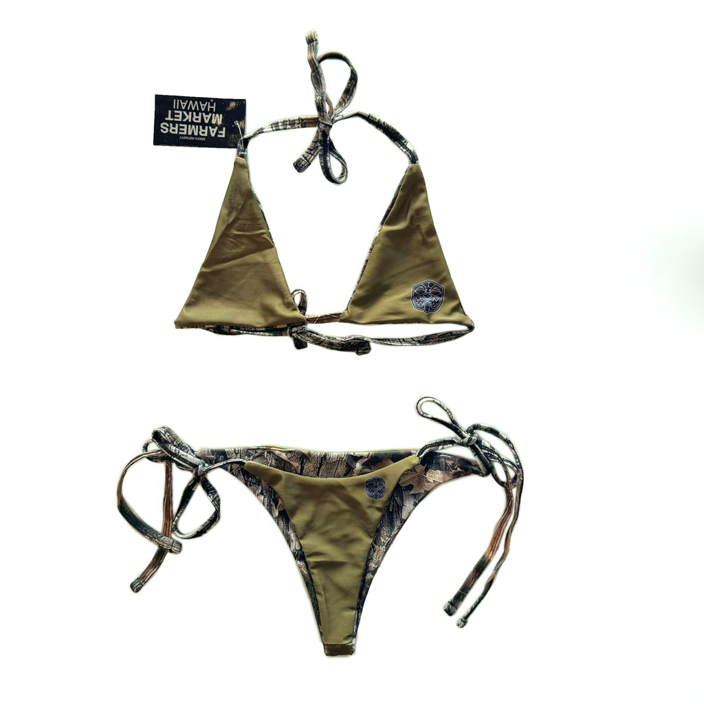 MOSSY CAMO REVERSIBLE STRING BIKINI