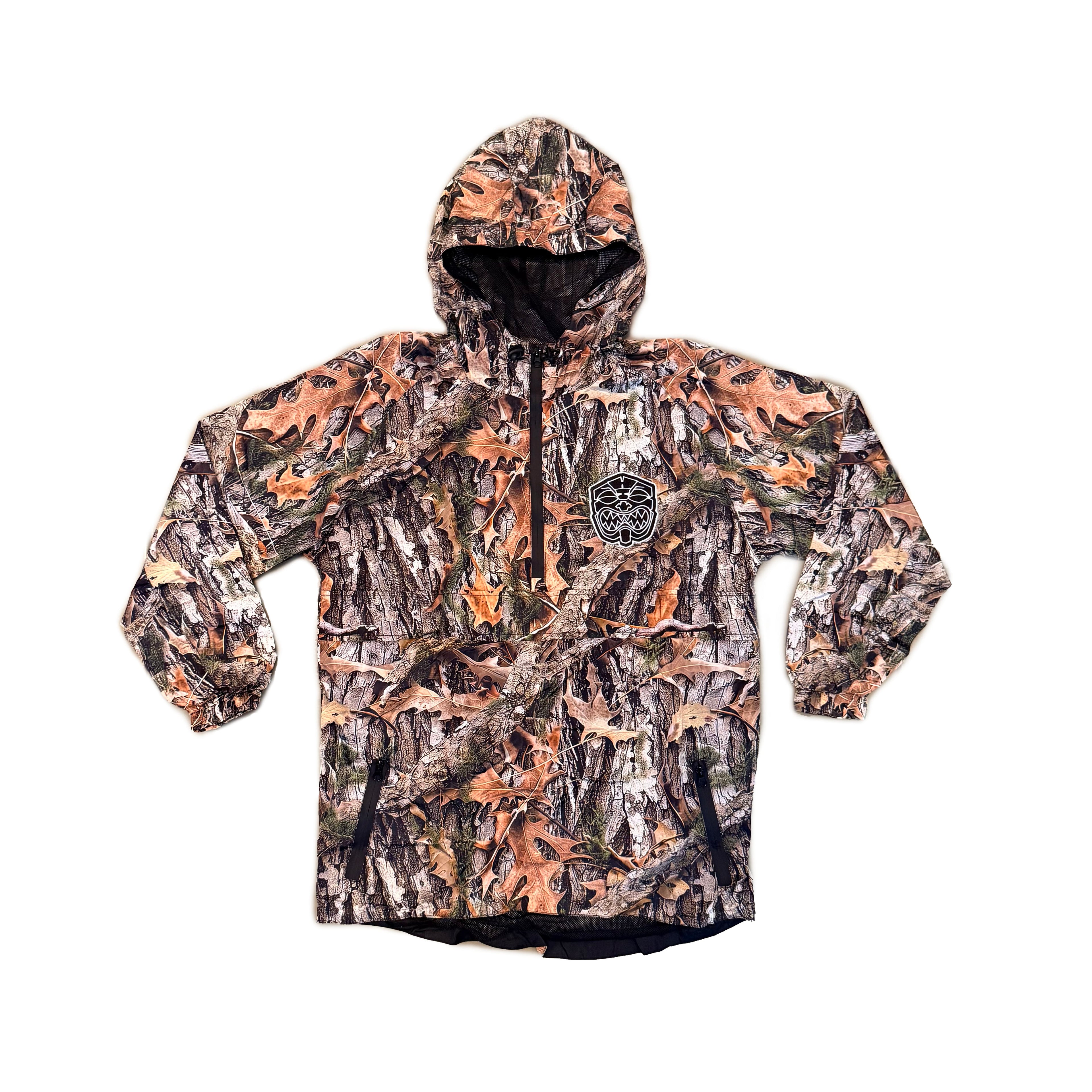 MOSSY CAMO WINDBREAKER SHORTS SET