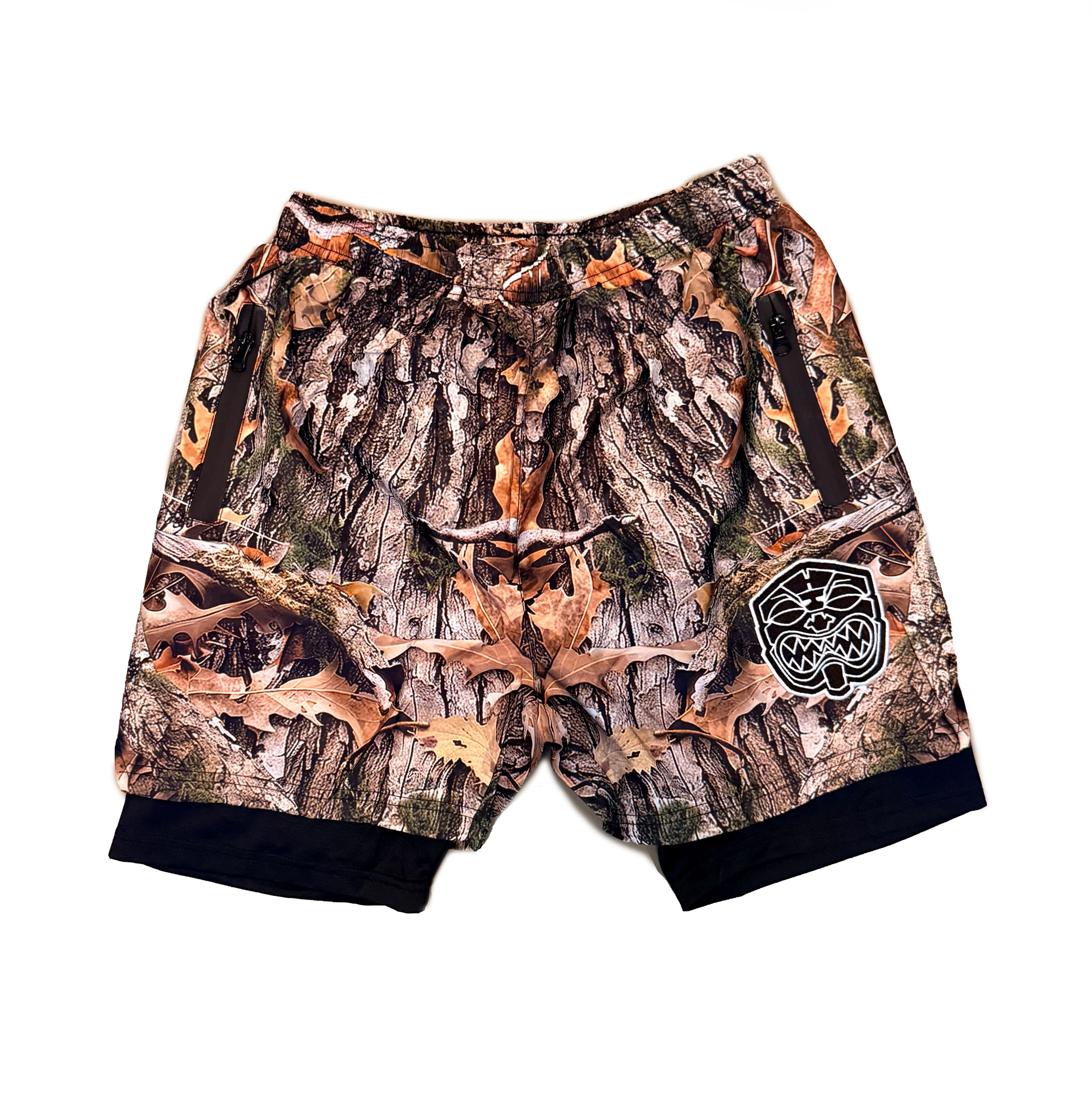 MOSSY CAMO WINDBREAKER SHORTS SET